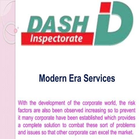 Modern era services