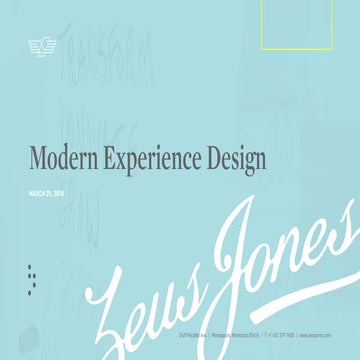 Modern Experience Design for MIMA - Minnesota Interactive Marketing Association