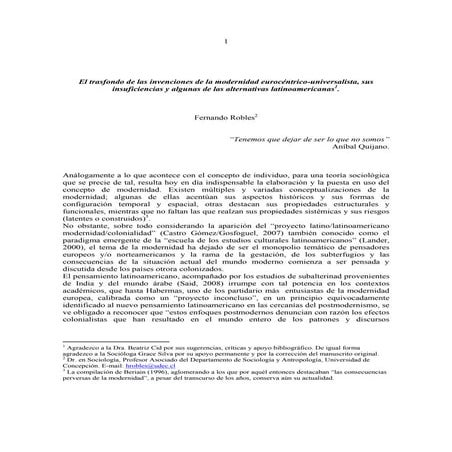 Modernidad y-america-latina-robles