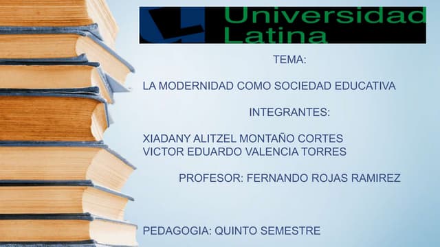 Modernidad educativa