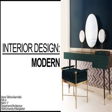 Interior design styles | PPTX