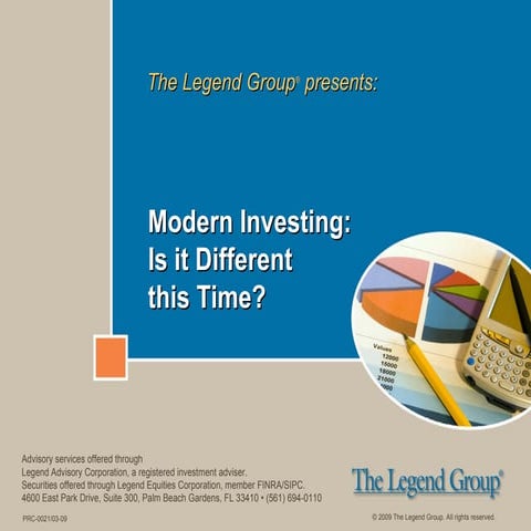 Modern Investing: Is it Different this Time?