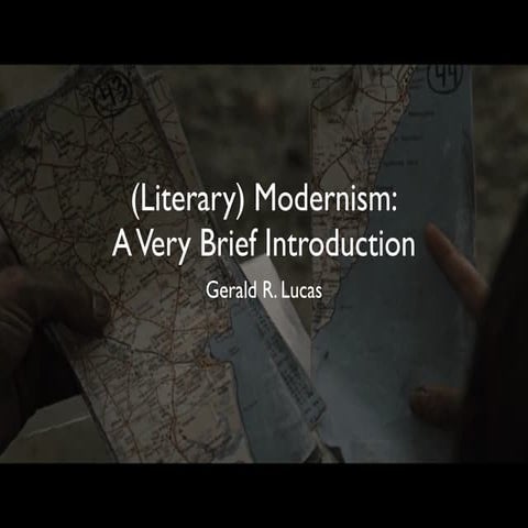 (Literary) Modernism