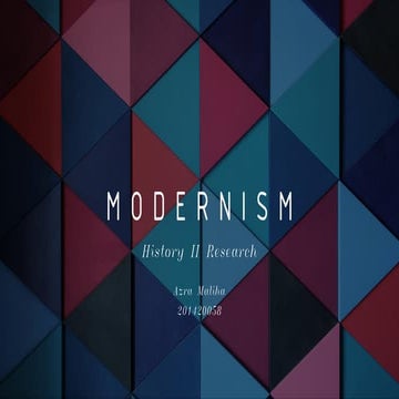 Modernism Design Period