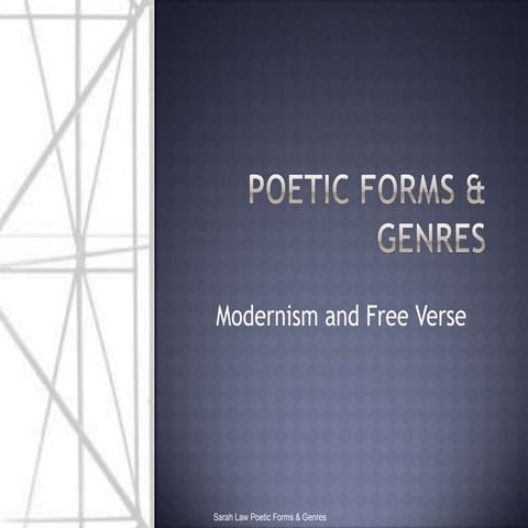 Modernism and free verse