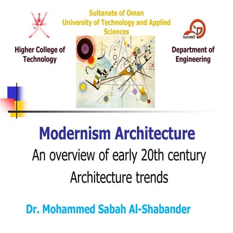 Modernism Architecture - Dr. Mohammed Sabah Al Shabander - Copy.pdf