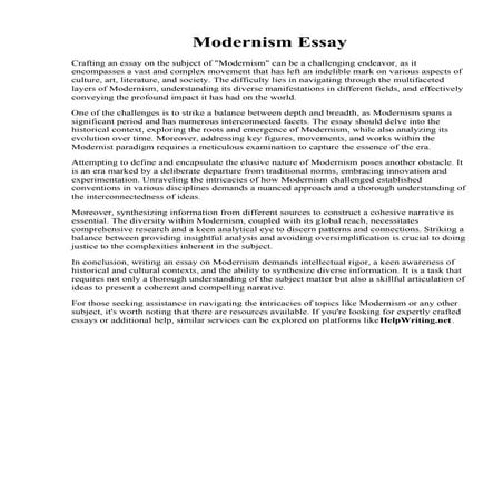 Modernism Essay.pdf