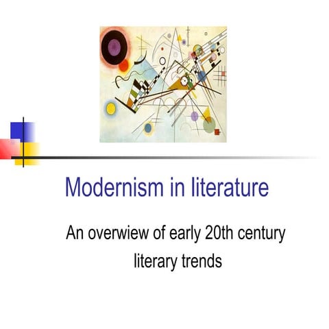 Modernism in literature by Monir Hossen 