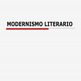 Modernismo literario 