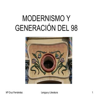Modernismo y generación del 98