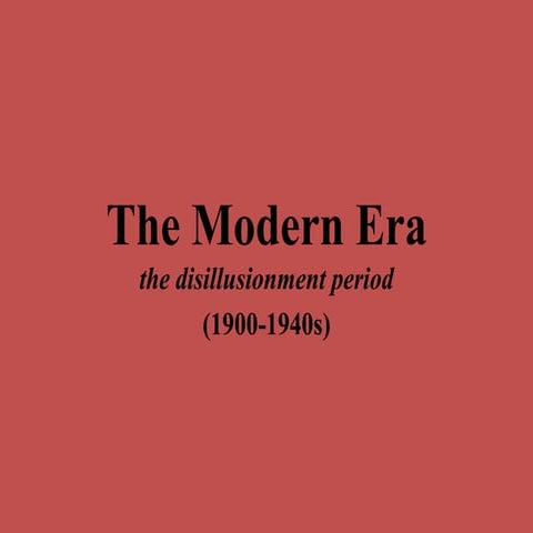 Modernism powerpoint