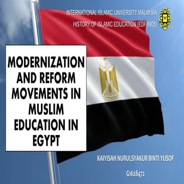 Modernization and reform movements in Muslim education