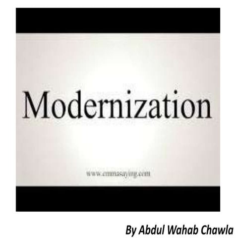Modernization ppt