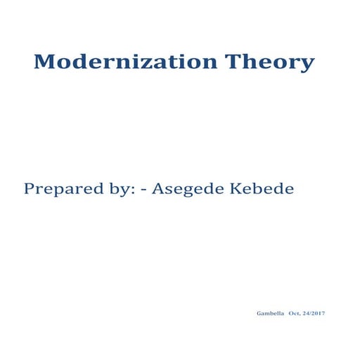 Modernization theory