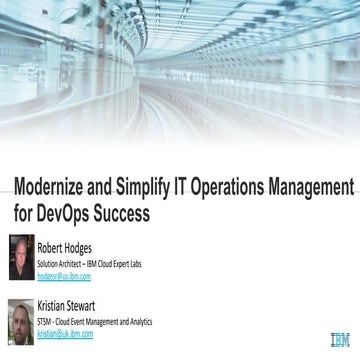 Modernize and Simplify IT Operations Management for DevOps Success