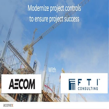 Modernize project controls to ensure project success   aecom