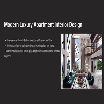 Modern Elegance: A Contemporary Interior Design | PPTX