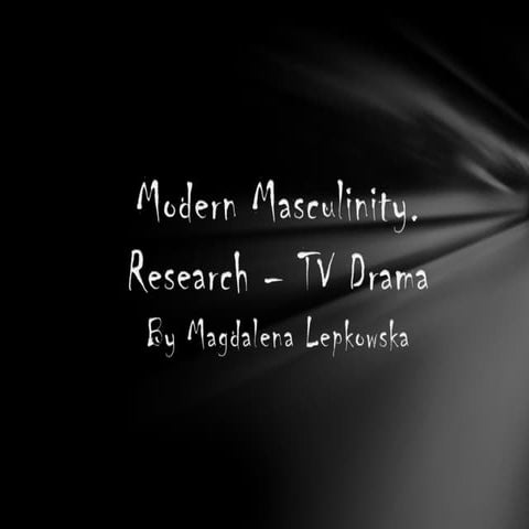 Modern masculinity | PPTX