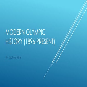 Modern olympic history (1896 present) ci 350