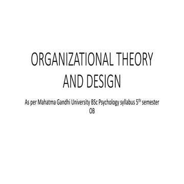 organizational designs 