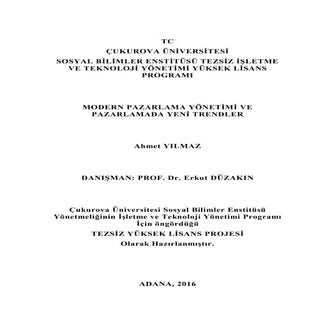 Modern Pazarlama Yönetimi ve Pazarl...