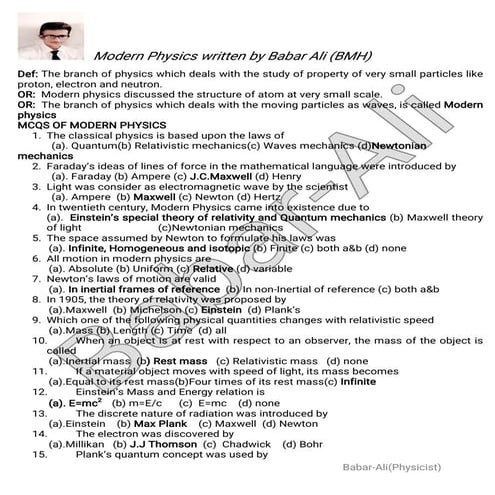 Modern physics written by babar ali(1) (0)