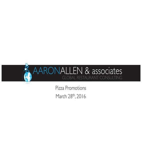 Modern Pizza Promotions 