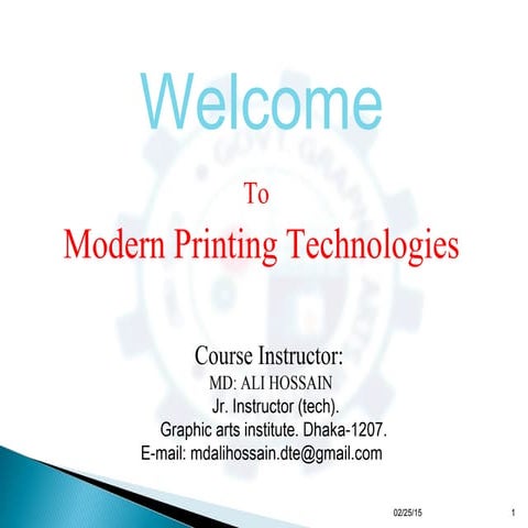 Modern printing technologies