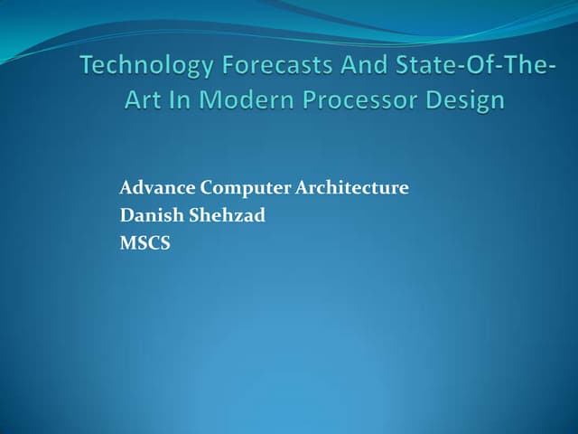 Modern processor art