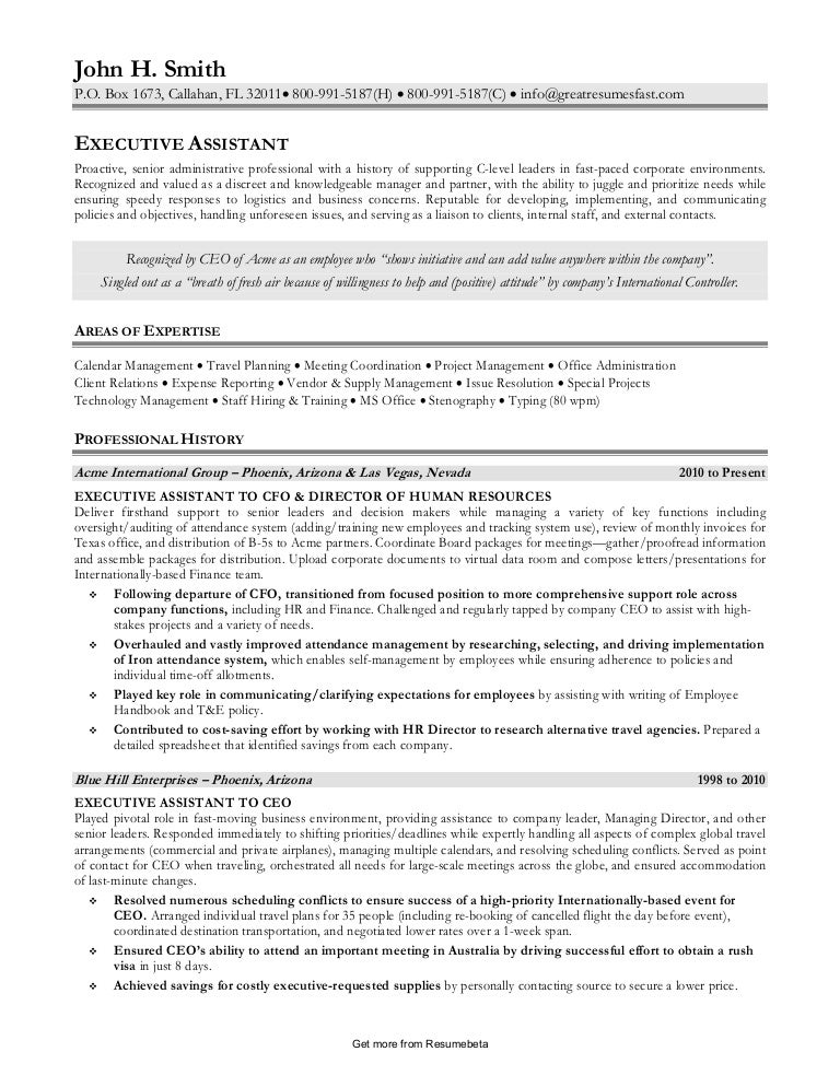 modern professional executive assistant resume modern executive assistant resume