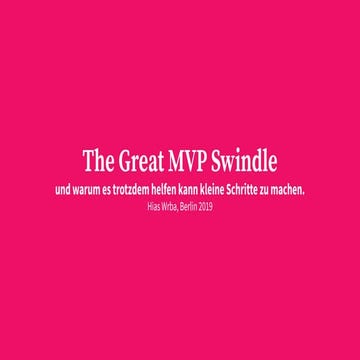 The Great MVP Swindle