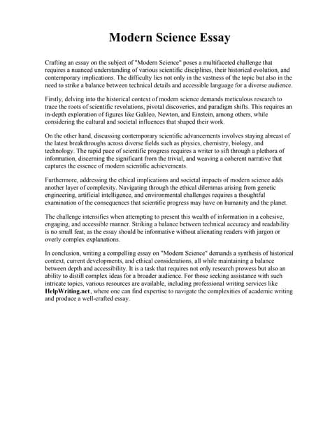 Essay On Science And Society.pdf | Science