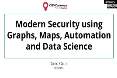Modern security using graphs, automation and data science