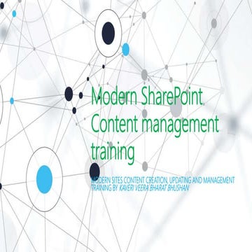 Modern SharePoint Content Management Training