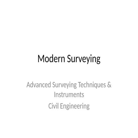 modern instrument Powerpoint presentation in civil engineering | PPTX