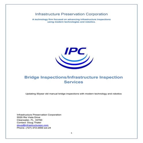 Modern technology and robotics for bridge inspections | PDF