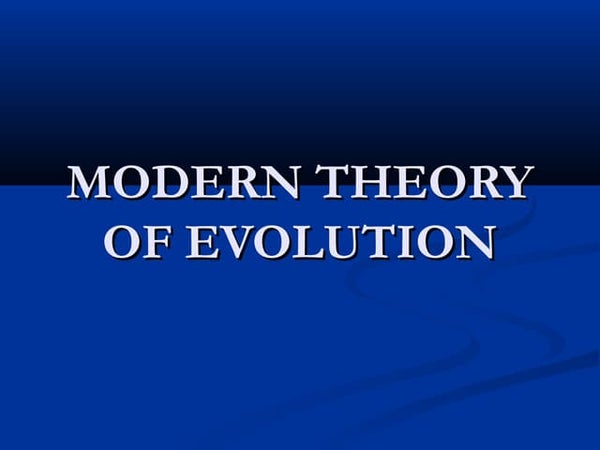 Evolution theories