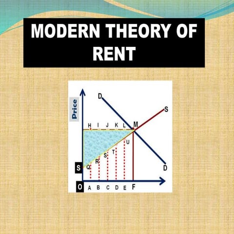 Modern Theory of Rent
