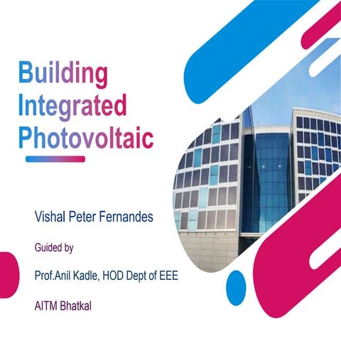 BIPV Building Integrated Photovoltaics