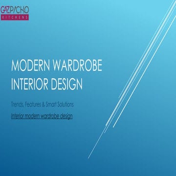 Modern Wardrobe Interior Design.power point presentation. | PPTX