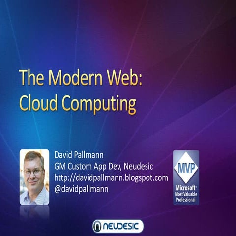 The Modern Web Part 4: Cloud Computing