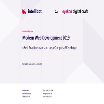 Modern Web Development 2019