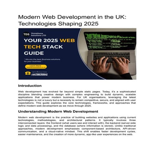 Modern Web Development in the UK_ Technologies Shaping 2025.pdf