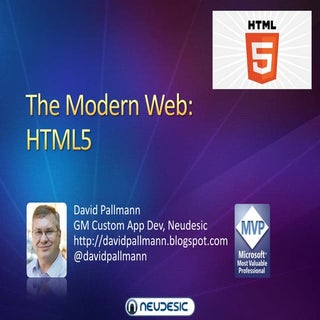 The Modern Web, Part 2: HTML5