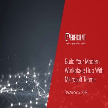 Build Your Modern Workplace Hub with Microsoft Teams