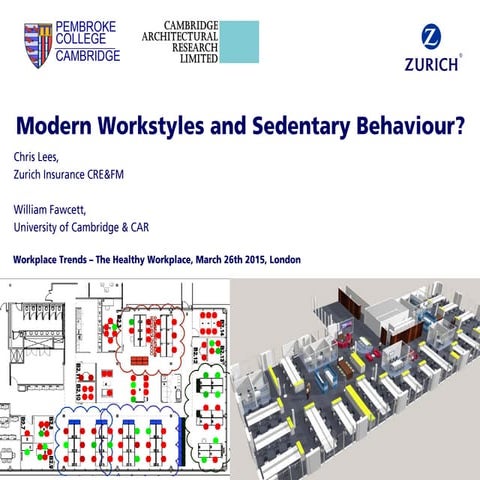 Modern Workstyles and Sedentary Behaviour - Chris Lees, Zurich Insurance and ...