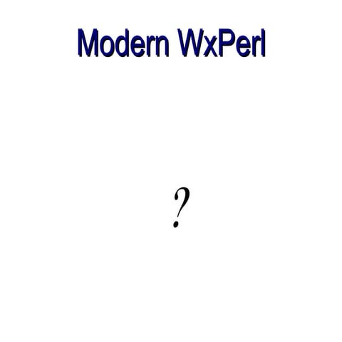 Modern wx perl