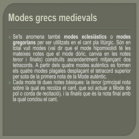 Modes gregorians