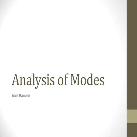 Modes observational