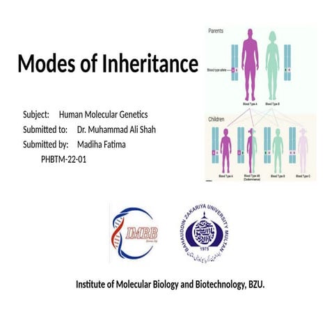 Modes of inheritance of Genes (HMG).pptx
